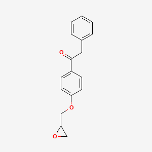 molecular formula C17H16O3 B8443784 4-Glycidyloxyphenyl benzyl ketone 