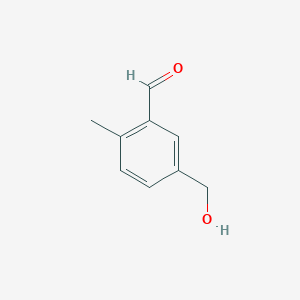 molecular formula C9H10O2 B8443788 5-(Hydroxymethyl)-2-methylbenzaldehyde 