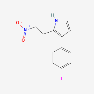 molecular formula C12H11IN2O2 B8443796 2-(2-Nitroethyl)-3-(4-iodophenyl)pyrrole 