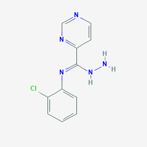 N-amino-N'-(2-chlorophenyl)pyrimidine-4-carboxamidine