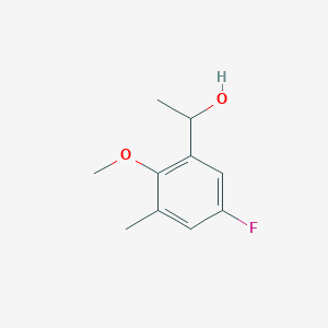 molecular formula C10H13FO2 B8443862 1-(5-Fluoro-2-methoxy-3-methylphenyl)ethanol 