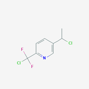 Pyridine, 2-(chlorodifluoromethyl)-5-(1-chloroethyl)-