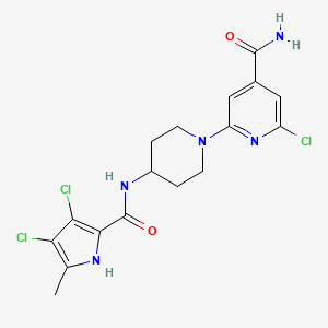 2-Chloro-6-(4-{[(3,4-Dichloro-5-Methyl-1h-Pyrrol-2-Yl)carbonyl]amino}piperidin-1-Yl)pyridine-4-Carboxamide