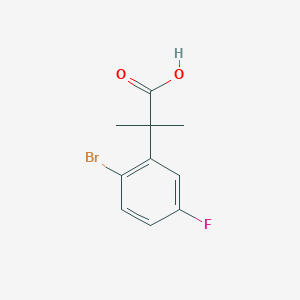 2-(2-Bromo-5-fluorophenyl)-2-methylpropanoic acid