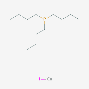 molecular formula C12H27CuIP B8444340 Iodocopper;tributylphosphane CAS No. 28132-72-1