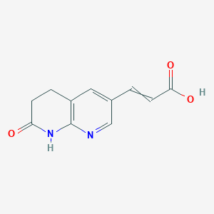 (E)-3-(7-oxo-1,5,6,7-tetrahydro-1,8-naphthyridin-3-yl)acrylic acid