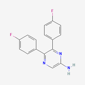 5,6-Bis(4-fluorophenyl)pyrazin-2-amine