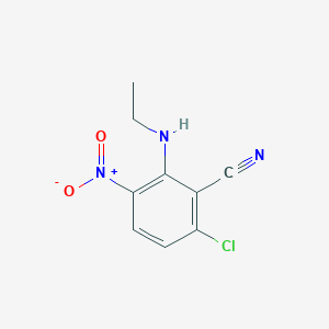 6-Chloro-2-ethylamino-3-nitro-benzonitrile