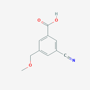 molecular formula C10H9NO3 B8444430 3-Cyano-5-(methoxymethyl)benzoic acid 