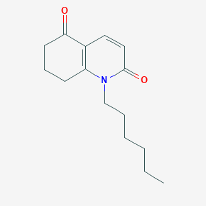1-hexyl-5,6,7,8-tetrahydro-5-oxo-2(1H)-quinolinone