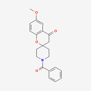 1'-Benzoyl-3,4-dihydro-6-methoxy-spiro[(2H)-1-benzopyran-2,4'-piperidine]-4-one