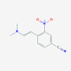 molecular formula C11H11N3O2 B8444691 4-[2-(Dimethylamino)ethenyl]-3-nitrobenzonitrile CAS No. 468718-25-4