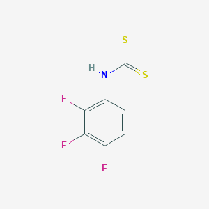 molecular formula C7H3F3NS2- B8444869 N-(2,3,4-trifluorophenyl)carbamodithioate 