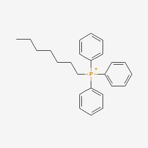 molecular formula C25H30P+ B8444877 Heptyl(triphenyl)phosphanium 