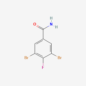 3,5-Dibromo-4-fluorobenzamide