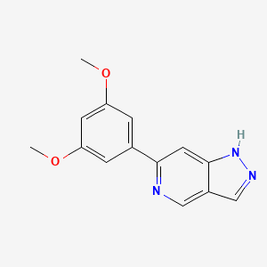 molecular formula C14H13N3O2 B8444918 6-(3,5-dimethoxyphenyl)-1H-pyrazolo[4,3-c]pyridine 