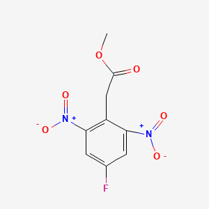 molecular formula C9H7FN2O6 B8444976 Methyl (4-fluoro-2,6-dinitrophenyl)acetate 