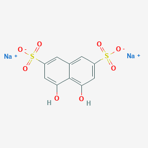 molecular formula C10H6Na2O8S2 B008445 2,7-Naphthalenedisulfonic acid, 4,5-dihydroxy-, disodium salt CAS No. 388633-48-5