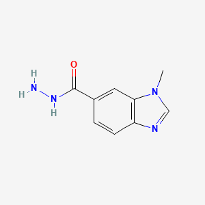 molecular formula C9H10N4O B8445010 1-methyl-1H-benzimidazole-6-carbohydrazide 