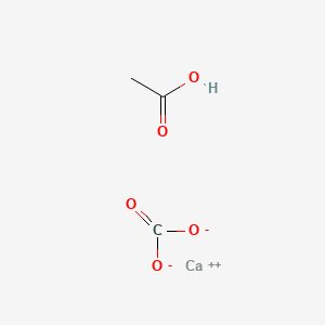 molecular formula C3H4CaO5 B8445040 Calcium acetate carbonate CAS No. 68307-88-0