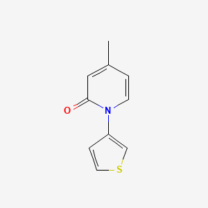 molecular formula C10H9NOS B8445056 4-methyl-1-(3-thienyl)pyridin-2(1H)-one 
