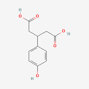 molecular formula C11H12O5 B8445176 3-(4-Hydroxyphenyl)pentanedioic acid 