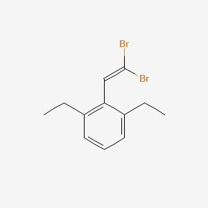 molecular formula C12H14Br2 B8445274 2-(2,2-Dibromo-vinyl)-1,3-diethyl-benzene 