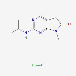 2-Isopropylamino-7-methyl-5,7-dihydro-6H-pyrrolo(2,3-d)pyrimidin-6-one hydrochloride
