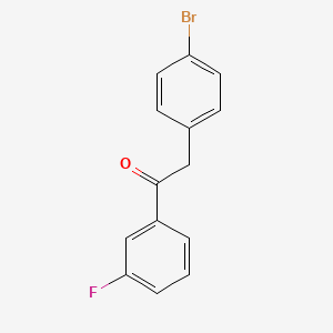2-(4-Bromophenyl)-1-(3-fluorophenyl)-1-ethanone