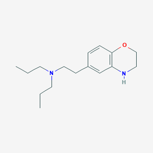 molecular formula C16H26N2O B8445530 N-[2-(3,4-dihydro-2H-1,4-benzoxazin-6-yl)ethyl]-N-propylpropan-1-amine 
