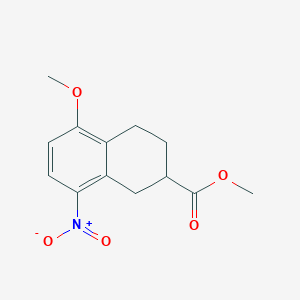 Methyl 5-methoxy-8-nitro-1,2,3,4-tetrahydronaphthalene-2-carboxylate