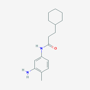 N-(3-amino-4-methylphenyl)-3-cyclohexylpropionamide
