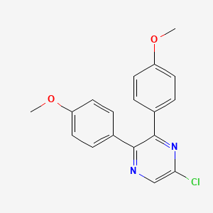 2,3-Bis(p-methoxyphenyl)-5-chloropyrazine