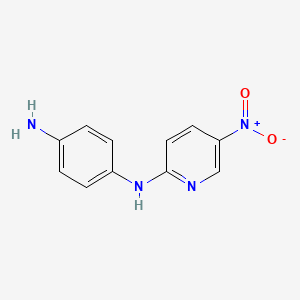molecular formula C11H10N4O2 B8445738 N-(5-nitropyridin-2-yl) para-phenylenediamine 