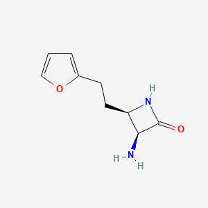 molecular formula C9H12N2O2 B8445743 (3S,4R)-3-amino-4-[2-(2-furyl)ethyl]azetidin-2-one 