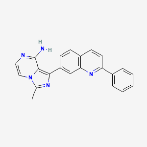 3-Methyl-1-(2-phenylquinolin-7-yl)imidazo[1,5-a]pyrazin-8-amine