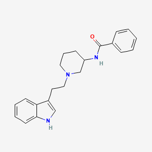 N-(1-(2-(1H-Indol-3-yl)ethyl)-3-piperidinyl)benzamide