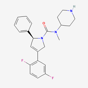 (2S)-4-(2,5-Difluorophenyl)-N-methyl-2-phenyl-N-piperidin-4-YL-2,5-dihydro-1H-pyrrole-1-carboxamide