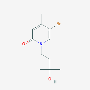 5-bromo-1-(3-hydroxy-3-methylbutyl)-4-methylpyridin-2(1H)-one