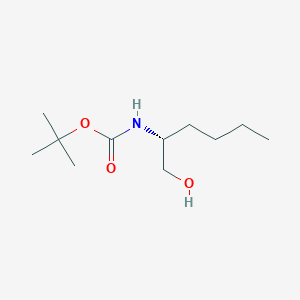 molecular formula C11H23NO3 B8445809 tert-butyl (R)-(1-hydroxyhexan-2-yl)carbamate 