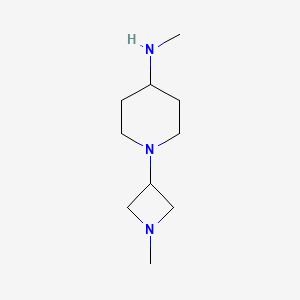 molecular formula C10H21N3 B8445891 Methyl-[1-(1-methylazetidin-3-yl)piperidin-4-yl]amine 