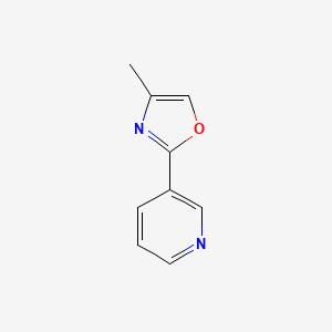 molecular formula C9H8N2O B8445931 4-Methyl-2-(pyridin-3-yl)-oxazole 