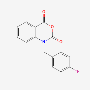 molecular formula C15H10FNO3 B8445943 N-(p-fluorobenzyl)isatoic anhydride 