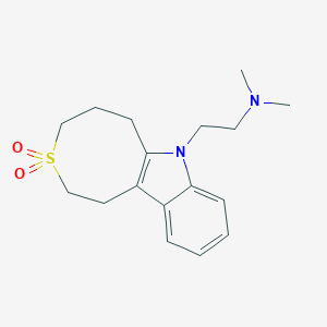 molecular formula C17H24N2O2S B8446097 N,N-dimethyl-1,2,4,5,6,7-hexahydrothiocino[5,4-b]indole-7-ethanamine 3,3-dioxide 