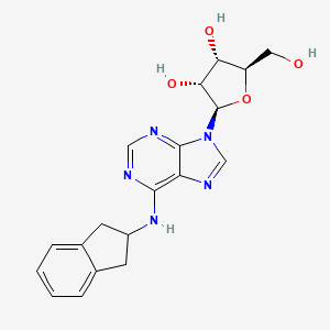 molecular formula C19H21N5O4 B8446182 N(6)-(2-indanyl)adenosine 