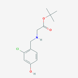 tert-butyl N-(2-chloro-4-hydroxybenzyl)glycinate