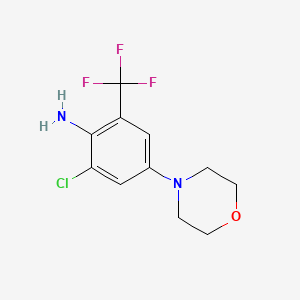 Benzenamine, 2-chloro-4-(4-morpholinyl)-6-(trifluoromethyl)-