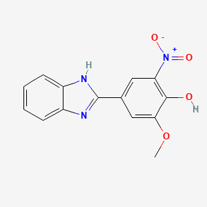 4-(2-Benzimidazolyl)-2-methoxy-6-nitrophenol