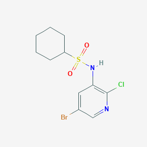 N-(5-bromo-2-chloropyridin-3-yl)cyclohexanesulfonamide
