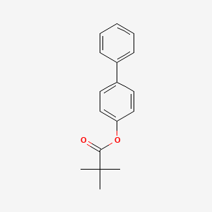 molecular formula C17H18O2 B8446296 Pivalic acid 4-biphenylyl ester 